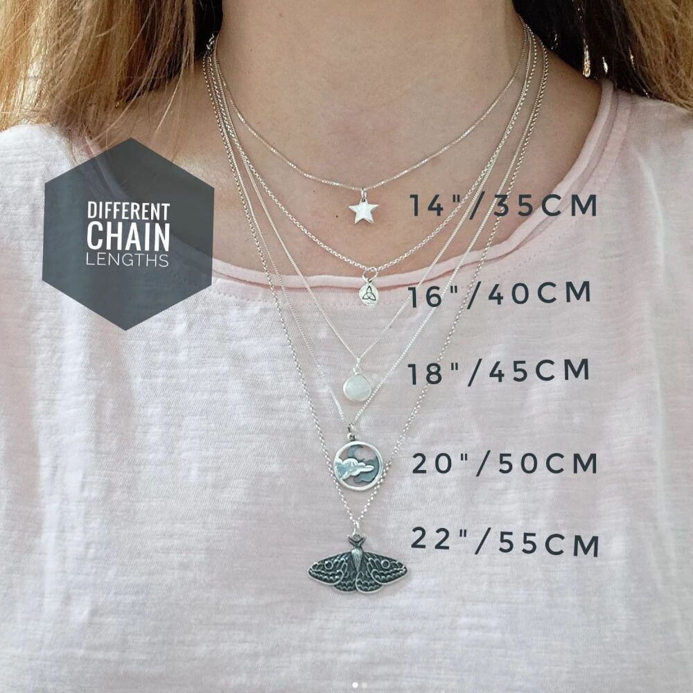 Sterling Silver Necklace with Clear Crystal Triple Marquise Pendant