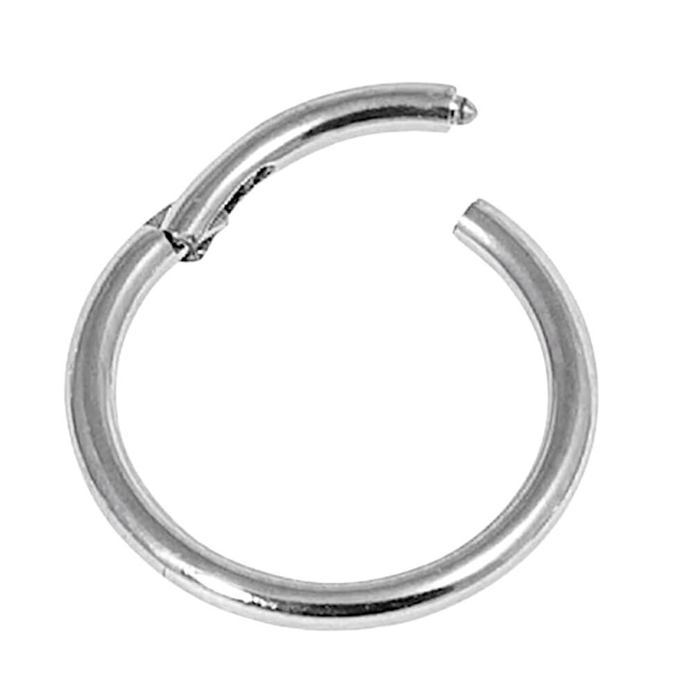 1.2mm Gauge Titanium Hinged Segment Clicker Ring (1.2mm x 8/10/11/12/14mm) (C72)