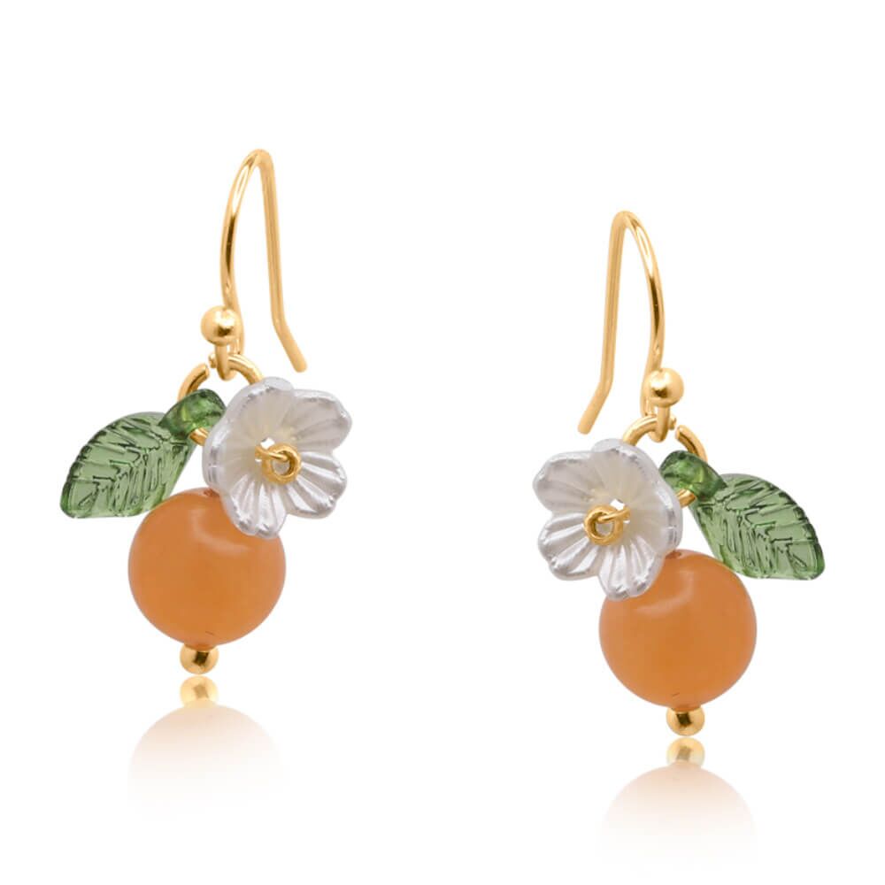 Colour Orange SIZE 1.5cm CARE INSTRUCTIONS Keep jewellery dry. Be careful with fragrances; apply lotions and potions before jewellery. Limit exposure to direct sunlight. Store jewellery in cool, dry place. MATERIAL AND MAKE Hypoallergenic, Nickel Free, Hand Made Resin, Surgical Steel Posts