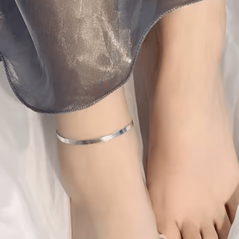 silver anklet