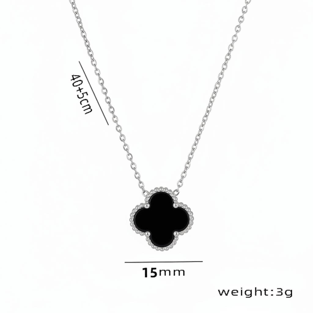 Black_Onyx_Silver_Clover_Pendant_3