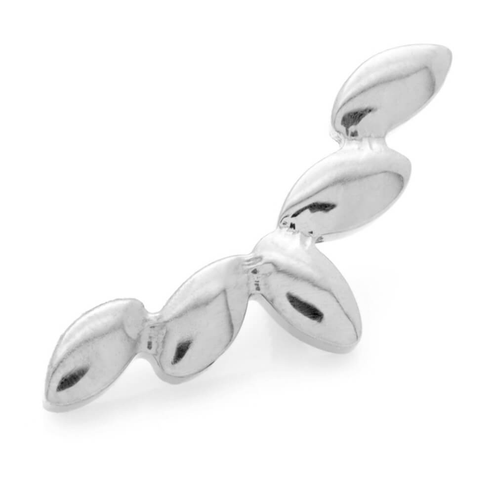 Threadless Titanium Labret with Titanium Cluster Fan